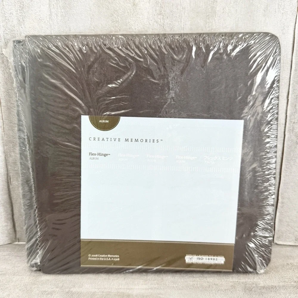 Creative Memories Flex Hinge 8x8 Chocolate Shimmer Scrapbook Album No Pages